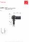 Stabilus fitting, hus med kugletap i metal